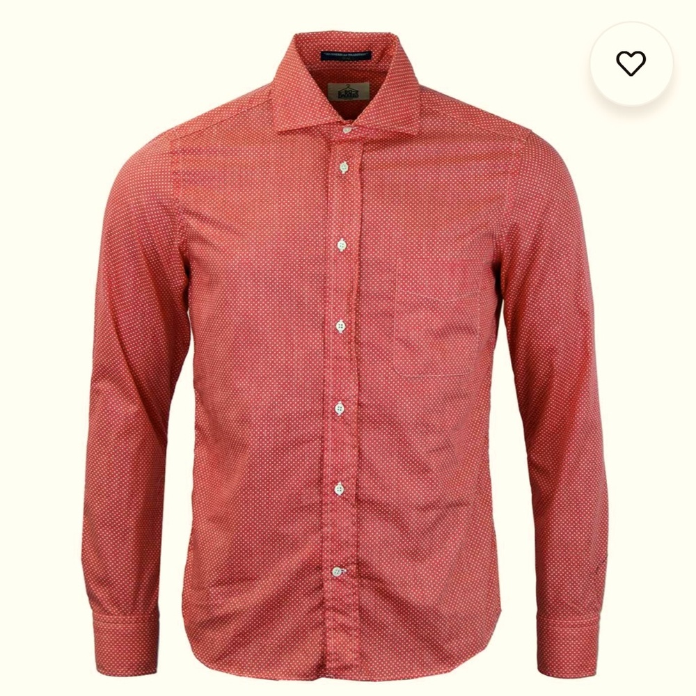 B D BAGGIES DEXTER  POLKA DOT SHIRT size M